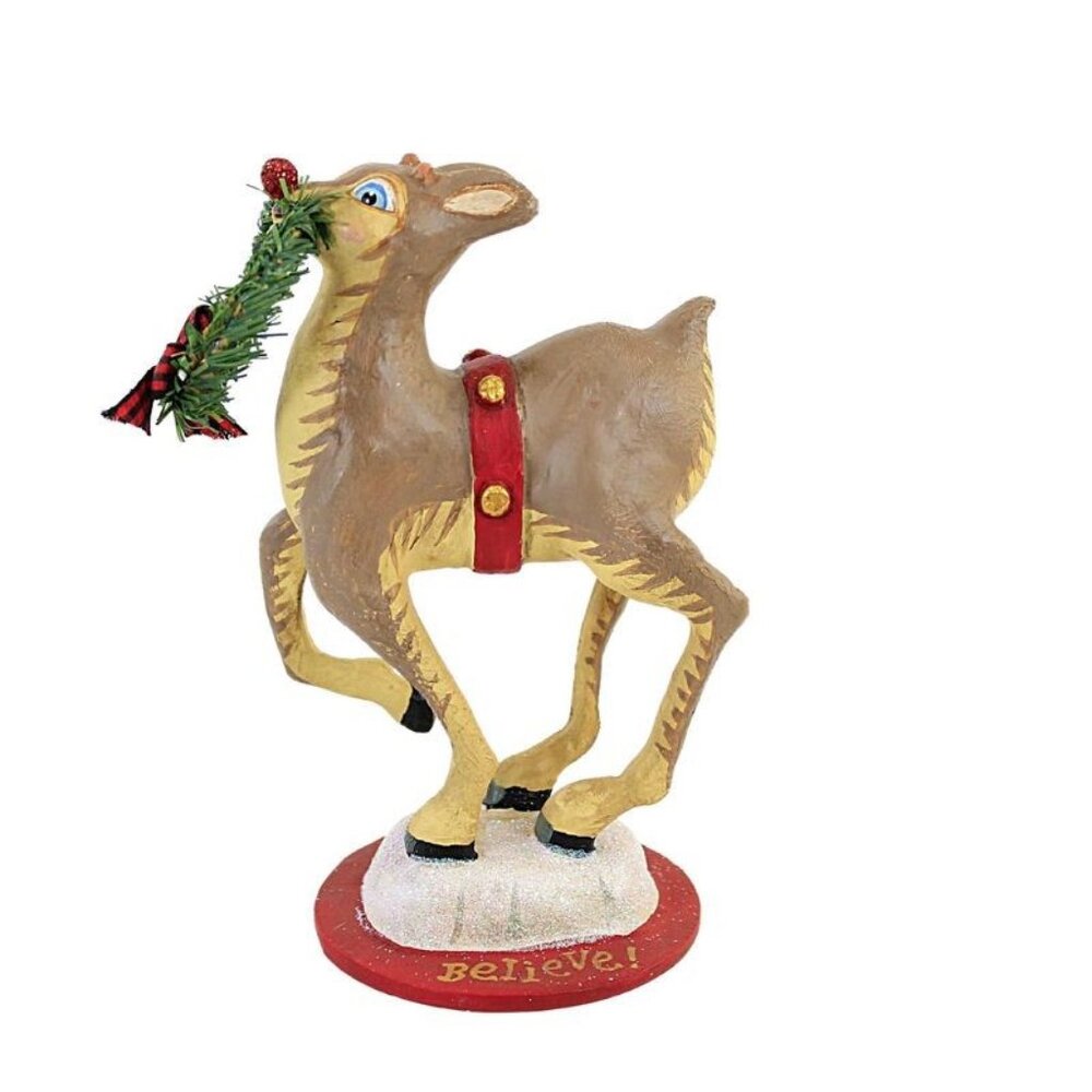 Jorge de Rojas - Rudy's Gift Reindeer with Wreath Cute